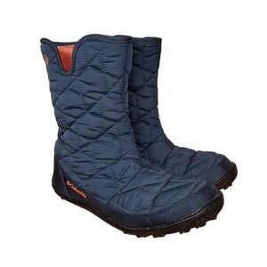 Columbia Winter Waterproof 200 Grams Insulated Boots Size 5 Omni Heat Side Zip